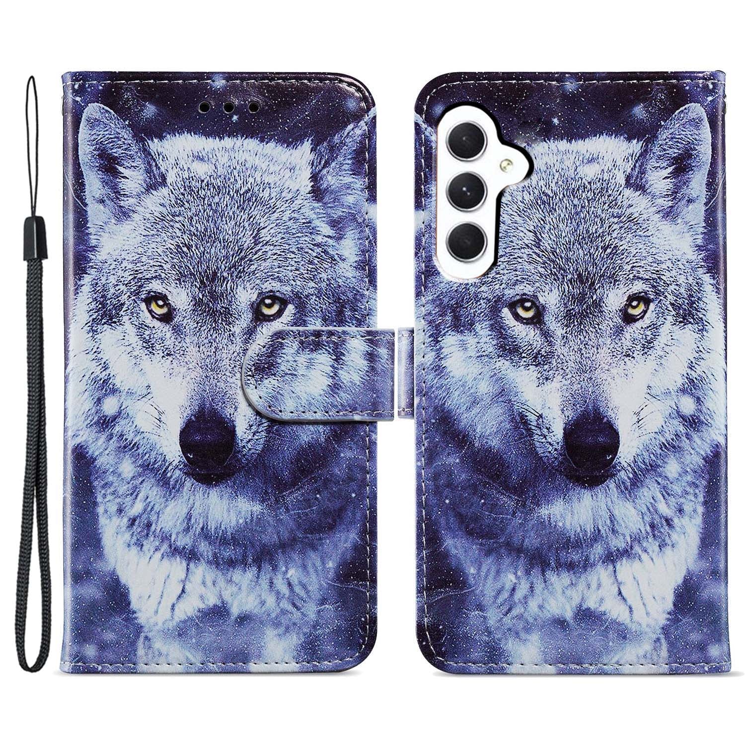 For Samsung Galaxy A25 5G PU Leather Pattern Printing Phone Case Stand Flip Wallet Cover with Strap For Samsung Galaxy A25 5G PU Leather Pattern Printing Phone Case Stand Flip Wallet Cover with Strap